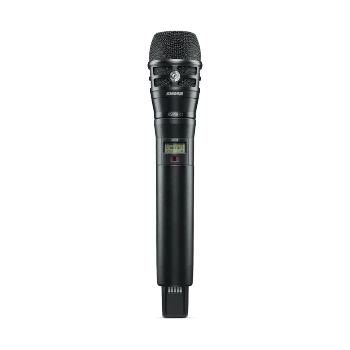 Shure ADX2/K8 handheld wireless microphone transmitter with G57 capsule and frequency display