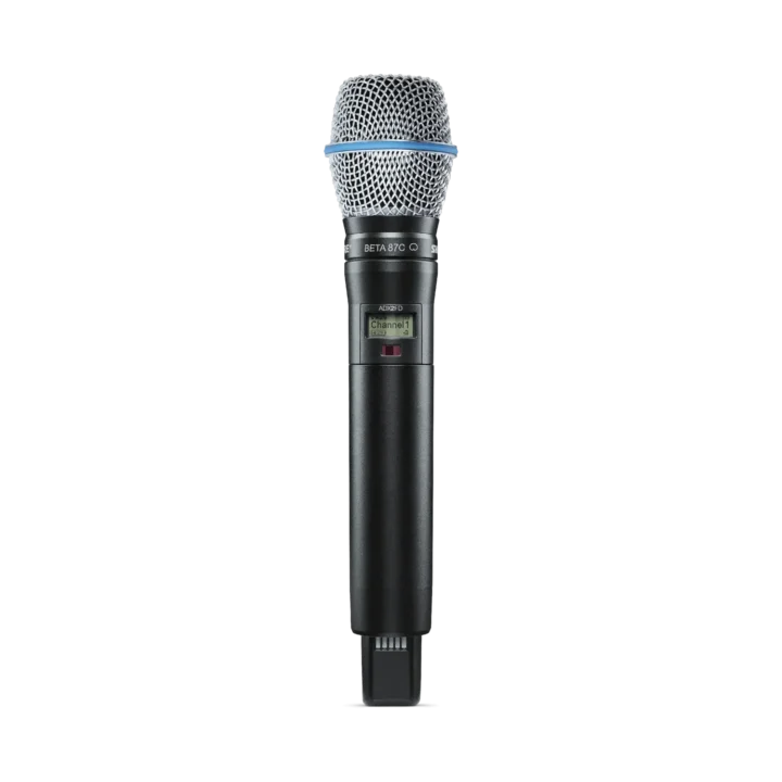 Shure ADX2FD B87C handheld wireless microphone transmitter with B87C capsule, G57 band