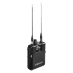 Shure ADXR Axient Digital PSM wireless bodypack receiver front view with display screen