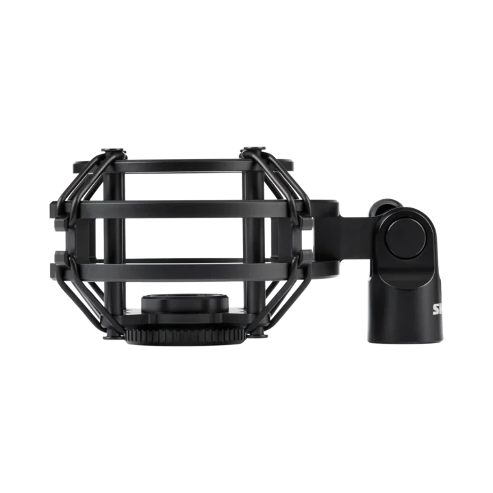Shure AKSM32-SM shock mount for KSM32C condenser microphone, elastic suspension system front view