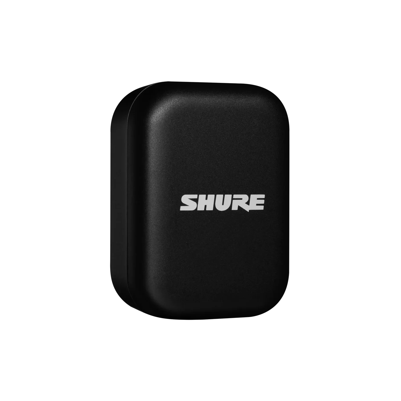 Shure AMV-CHARGE Microphone Charging Case Front View Shure AMV-CHARGE charging case for wireless microphones, front view with carry handle