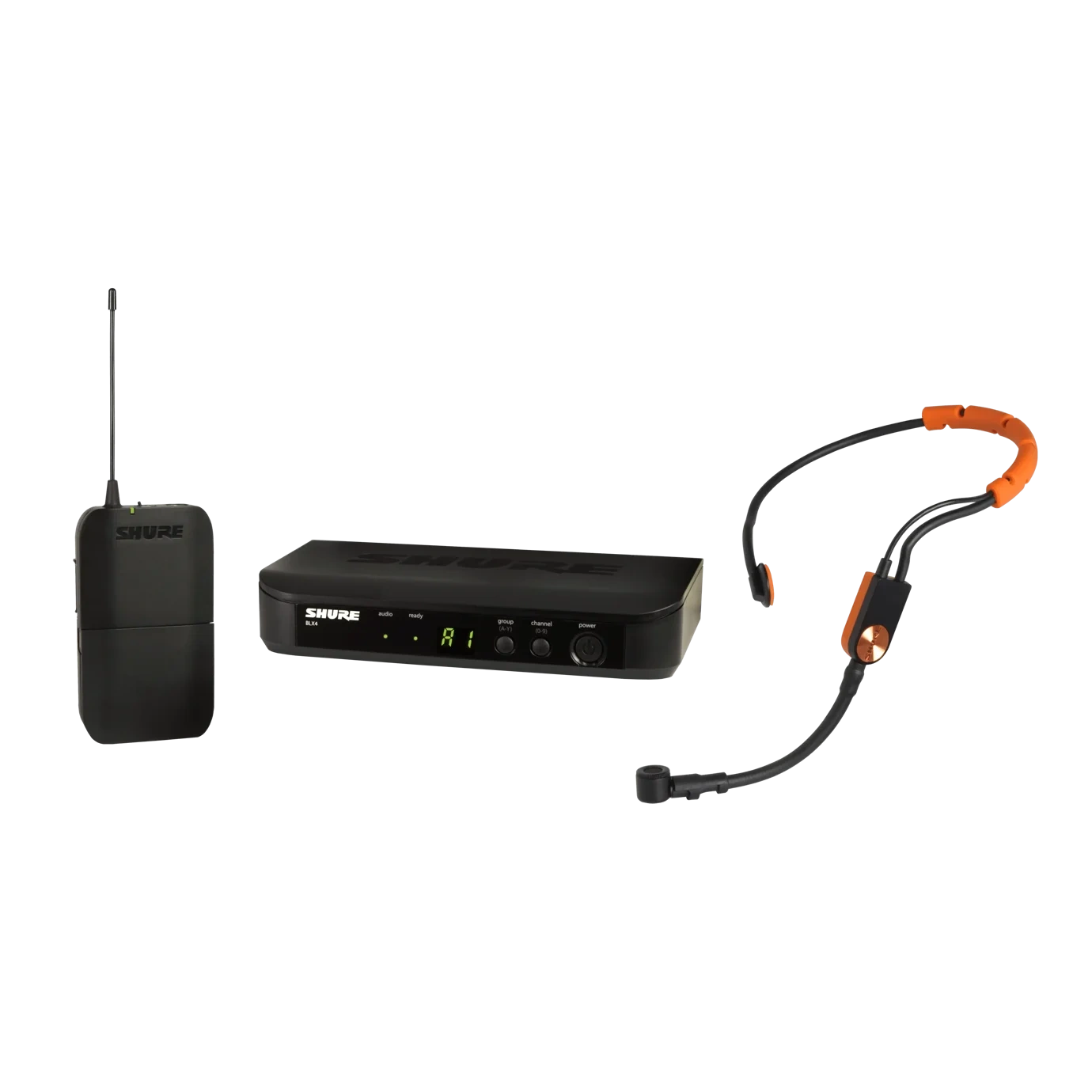 Shure BLX14 SM31 Wireless Fitness Headset System Shure BLX14 SM31 wireless fitness headset system with bodypack transmitter and headset microphone
