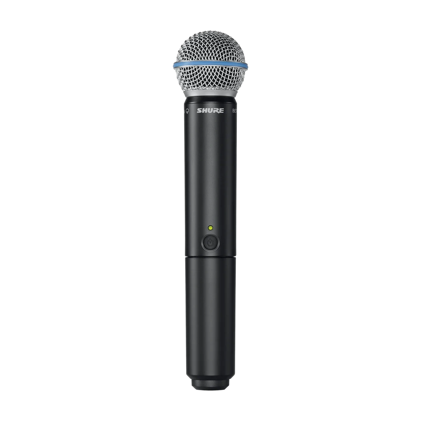 Shure BLX2/B58 Wireless Handheld Microphone Transmitter Shure BLX2/B58 handheld wireless microphone transmitter with BETA58A capsule, front view