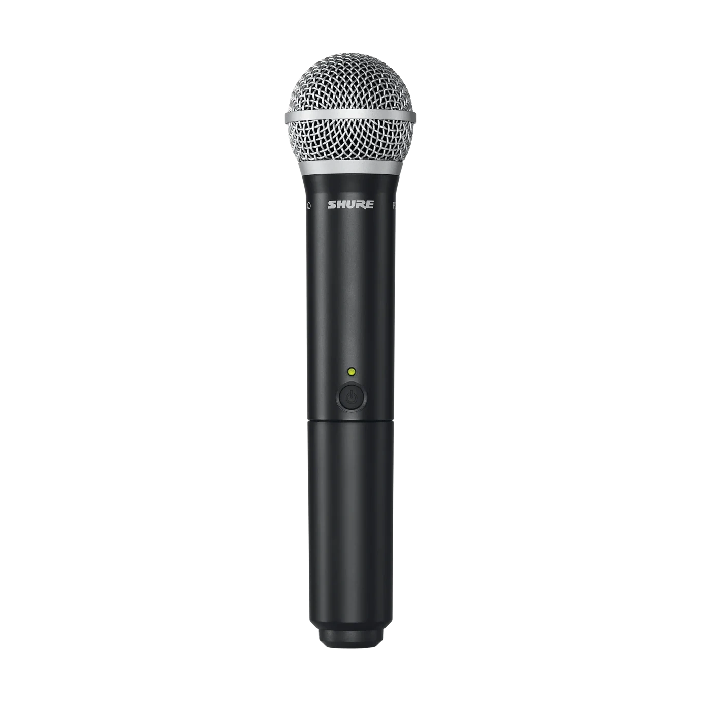 Shure BLX2 PG58 Handheld Wireless Microphone Transmitter Shure BLX2/PG58 handheld wireless microphone transmitter with PG58 capsule, front view
