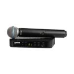 Shure BLX24 B58 wireless microphone system with handheld transmitter and receiver unit