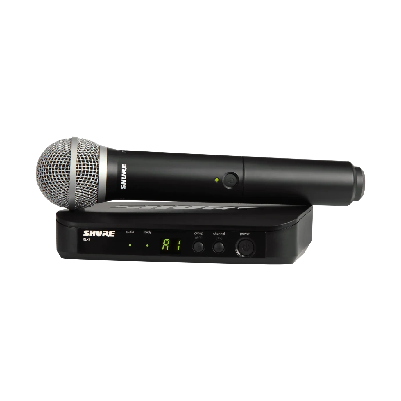 Shure BLX24 PG58 Wireless Vocal Microphone System Shure BLX24 PG58 wireless vocal microphone system with handheld transmitter and receiver