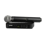 Shure BLX24 SM58 wireless vocal microphone system with handheld transmitter and receiver