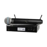 Shure BLX24R B58 wireless vocal rack-mount system with Beta 58A microphone and receiver unit