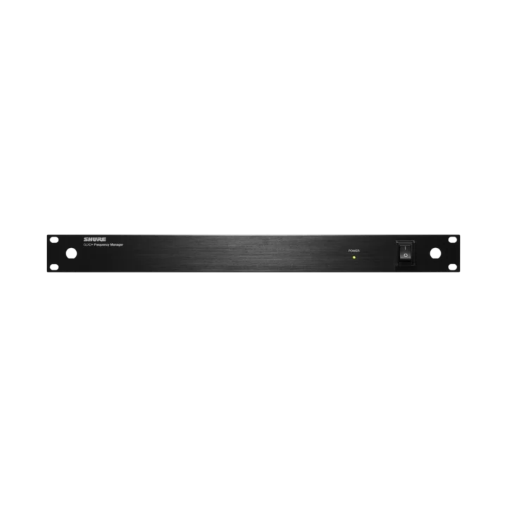 Shure GLXD+FM dual band frequency manager with LCD display and control buttons