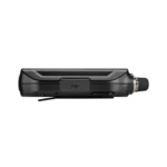 Shure GLXD1+ digital wireless bodypack transmitter showing dual band antenna and control interface