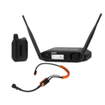 Shure GLXD14+ digital wireless headset system with SM31 condenser microphone headset, front view