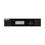 Shure GLXD14R+ digital wireless rack receiver with MX153 headset microphone system front panel
