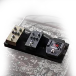 Shure GLXD16+ digital wireless guitar pedal system in live performance application setup