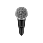 Shure GLXD2+ dual band wireless transmitter with SM58 microphone capsule and controls