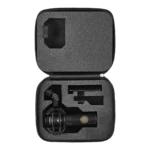 Shure KSM32C premium zippered carrying case showing protective interior padding and storage compartments