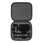 Shure KSM32C premium zippered carrying case showing protective foam interior compartments and microphone storage