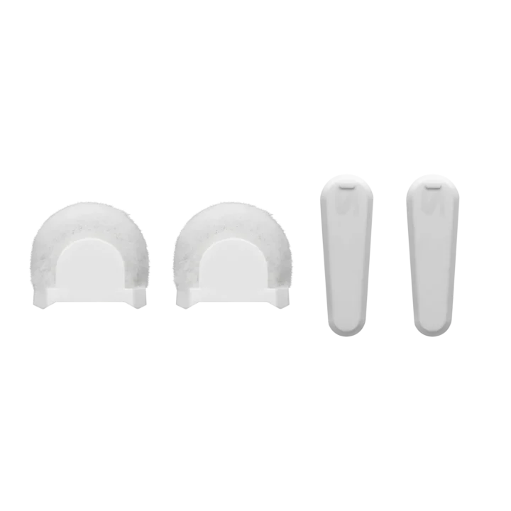 Shure MoveMic white windscreen and clip accessory kit for lavalier microphones