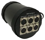Acue Lighting 6-way professional stage DMX splitter with XLR connectors and LED indicators