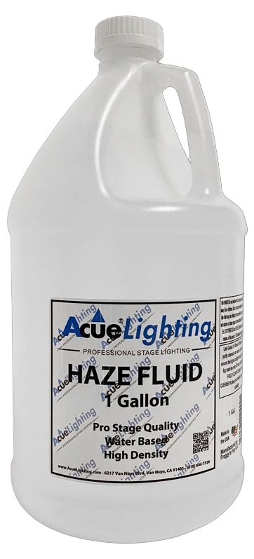Acue Lighting Acue Pro Haze Liquid 1 Gallon Hazer Fluid Acue Lighting Acue Pro Haze Liquid 1 gallon bottle of professional hazer fluid for stage lighting effects