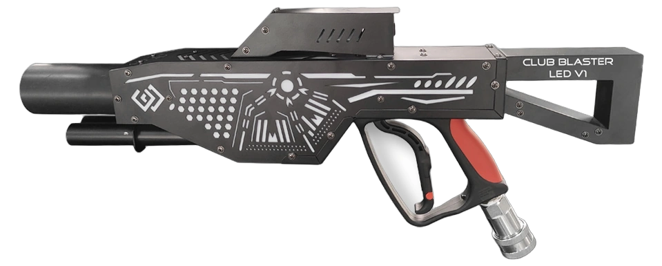 Acue Lighting Club Blaster V1 CO2 Cryo Jet Fixture Front Acue Lighting Club Blaster V1 CO2 cryo jet fixture with front-facing nozzle and control panel