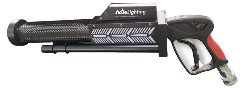 Acue Lighting Club Blaster V2 CO2 Cryo Jet Fixture Front Acue Lighting Club Blaster V2 CO2 cryo jet fixture with front-facing nozzle and control panel