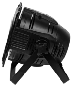 Acue Lighting COB 200 WW warm white LED wash par light fixture detail view showing lens and housing