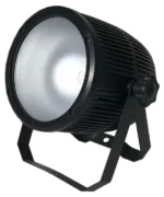 Acue Lighting COB 60 RGBW LED par can with RGB color mixing and front lens detail