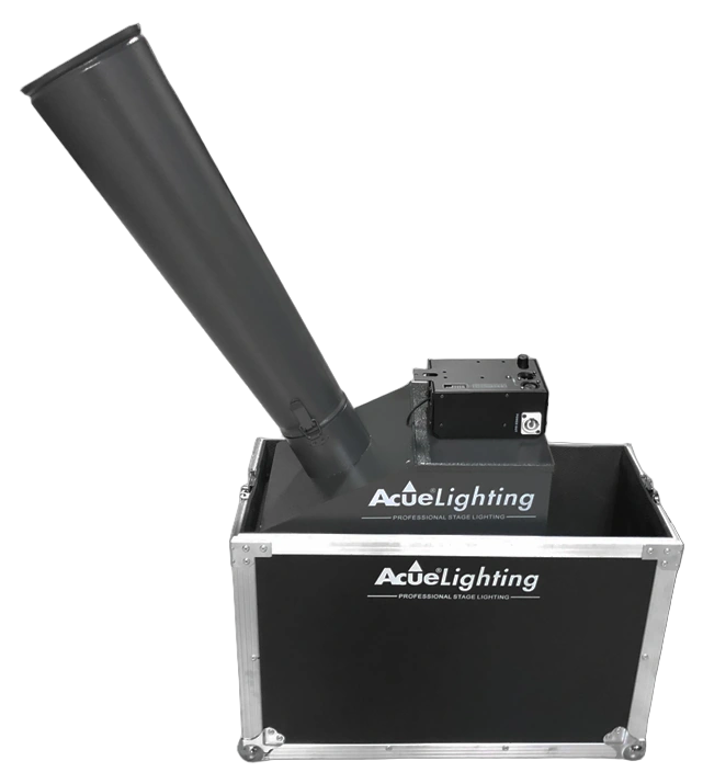 Acue Lighting Confetti Cannon DMX CO2 confetti machine with DMX control interface and CO2 cartridge chamber