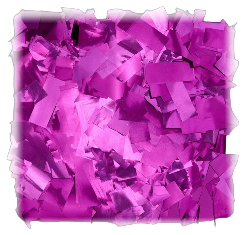 Acue Lighting Confetti Metallic Pink Large Stage Acue Lighting metallic pink large confetti pieces for stage effects and events