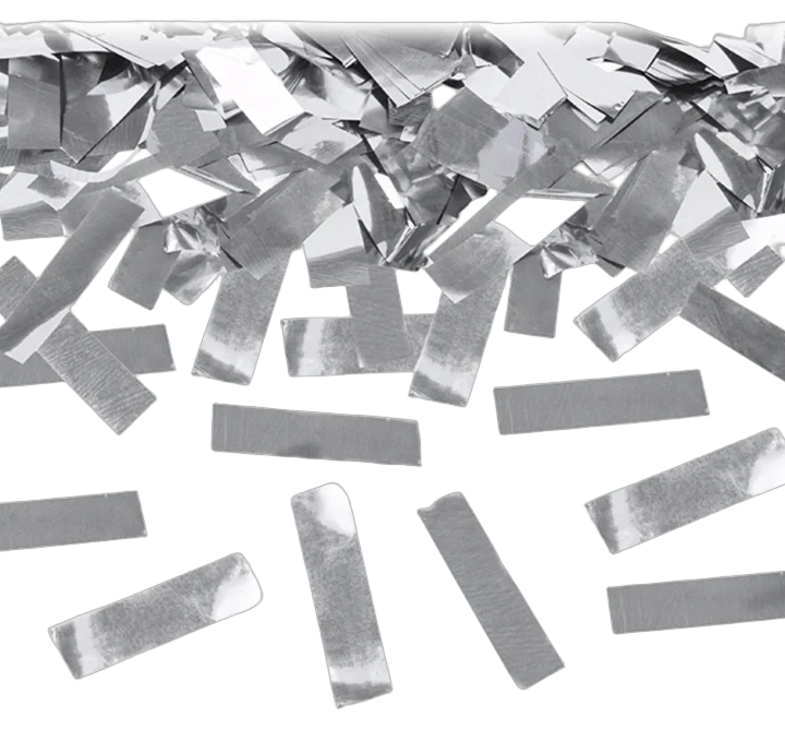Acue Lighting silver metallic confetti large size for stage effects and events