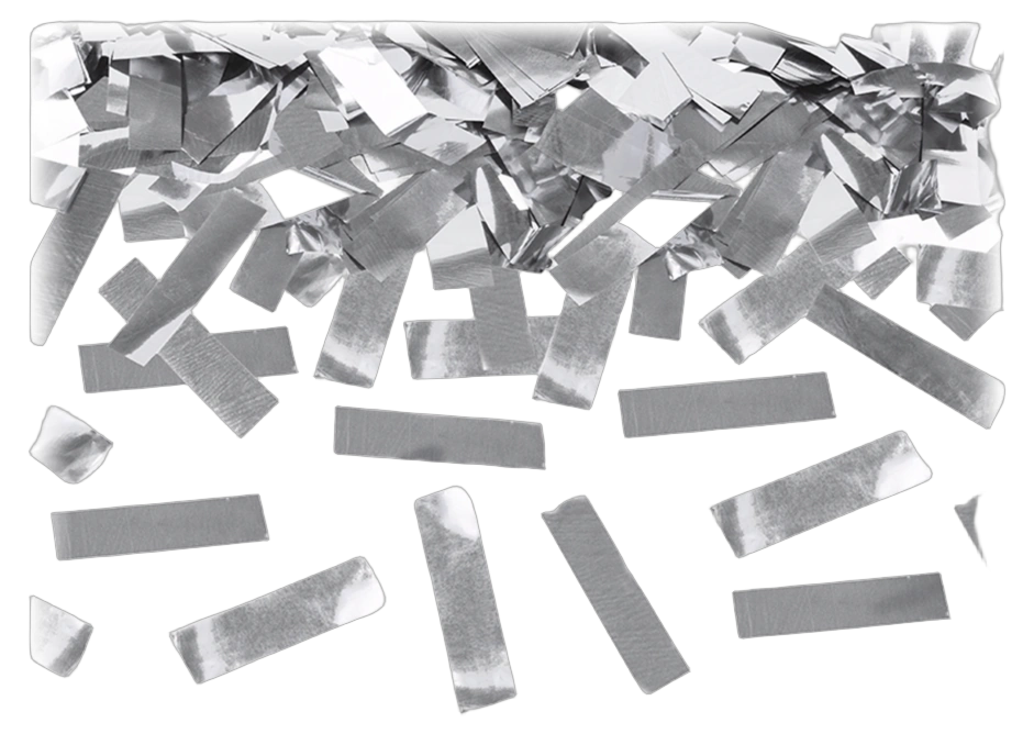 Acue Lighting Confetti Silver Metallic Large Stage Acue Lighting silver metallic confetti large size for stage effects and events