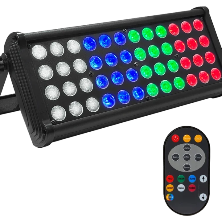 Acue Lighting Design Brick LED RGB pixel effect light fixture front view with programmable controls