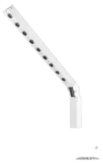 Acue Lighting Design Tower white LED effect column with programmable lighting effects and control panel