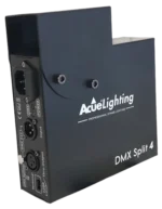 Acue Lighting DMX Split 4 four-output DMX splitter with XLR connectors and status indicators