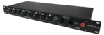 Acue Lighting DMX Split 8R eight-output DMX splitter rackmount unit front panel view