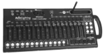 Acue Lighting DMX Wireless 384-channel flat controller console with illuminated faders and control interface