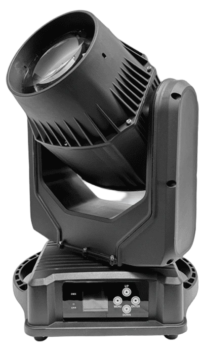Acue Lighting Flex 200 IP outdoor LED beam moving head fixture front view