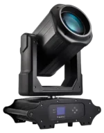 Acue Lighting Flex 480 IP moving head fixture with integrated LED array and control panel