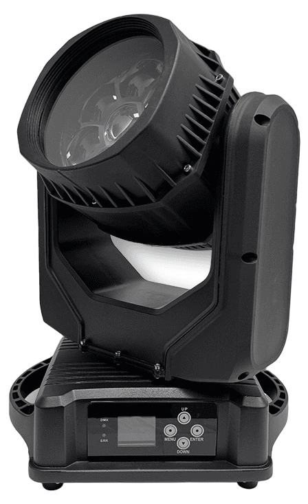 Acue Lighting Flex 740 IP Outdoor LED Wash Moving Head Acue Lighting Flex 740 IP outdoor LED wash moving head fixture front view