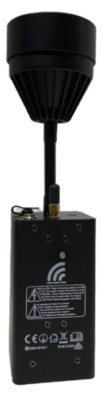Acue Lighting Focus 1 battery-powered LED pinspot with compact design and bright output