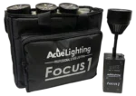 Acue Lighting Focus 1 compact battery-powered LED pinspot light with front-facing lens and control interface