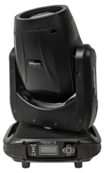 Acue Lighting Halo Beam 150 hybrid moving head spotlight with front-facing lens and control panel