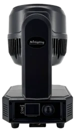 Acue Lighting Halo Wash 740 LED moving head wash light showing optical lens and color mixing detail
