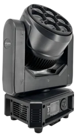 Acue Lighting Halo Wash 740 LED moving head wash light with front-facing lens and control panel