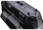 Acue Lighting Hurricane RGBWA articulating RGB LED strobe moving head shown from side profile