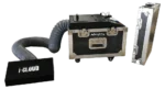 Acue Lighting I-Cloud low-lying fog ice machine with control panel and output nozzle