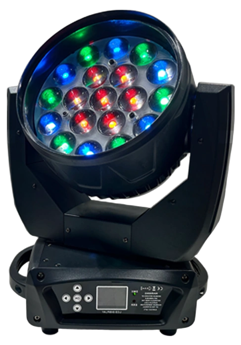 Acue Lighting Phantom FX LED moving head effect light with front-facing lens and control panel