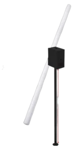Acue Lighting Phoenix Tube 360 rotating pixel LED tube close-up detail view showing RGB pixel controls