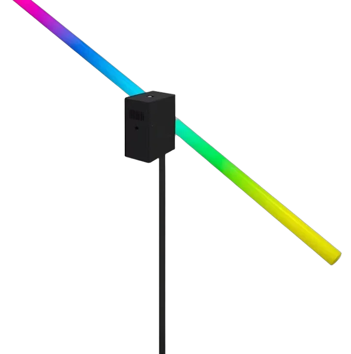 Acue Lighting Phoenix Tube 360 rotating pixel LED tube 1.2M front view with RGB controls