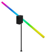 Acue Lighting Phoenix Tube 360 rotating pixel LED tube with full 360-degree RGB color display and control interface